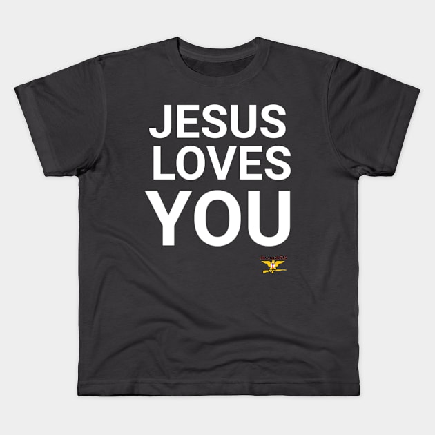 Jesus Saves Kids T-Shirt by disposable762